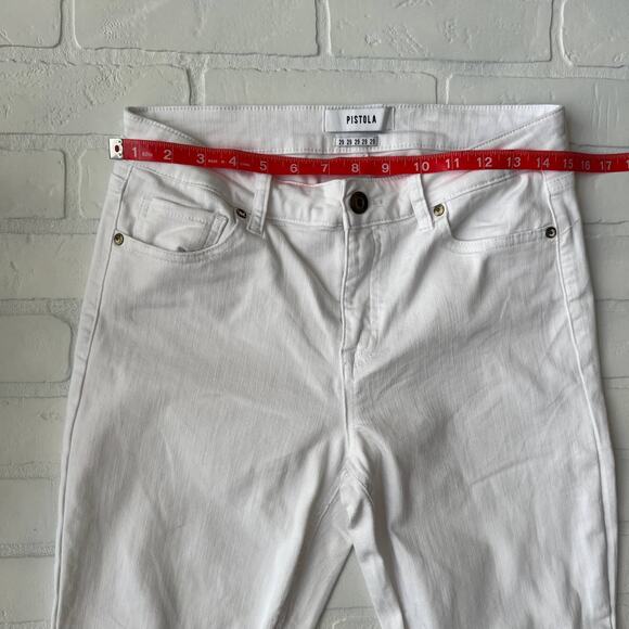 Revolve Pistola Women's White Stretch Skinny Jeggings Denim Jeans -sz 29 - Picture 5 of 6